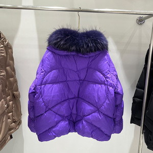 Nouveau Manteau d'Hiver <span class=keywords><strong>Mi</strong></span>-Long en Duvet pour <span class=keywords><strong>Femme</strong></span> 2026 avec Grande Bordure en Fourrure Naturelle, Coupe Ample, Épais et Chaud, Veste Décontractée - Product Image 3