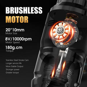 Machine à tatouer <span class=keywords><strong>rotative</strong></span> professionnelle à entraînement direct Ambition Lutin 3,5/4 mm avec batterie de tatouage S1 Plus 2400 mAh et bracelet - Product Image 3