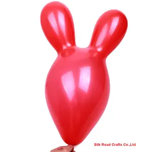 12 "红色兔充气气球乳胶婴儿游戏