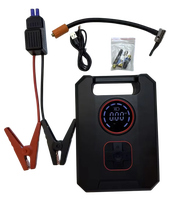 Démarreur de batterie puissant 15V avec compresseur d'air pour voiture, pompe à gonflage de pneus portable, batterie externe 10000mAh, démarreur de batterie de voiture d'urgence
