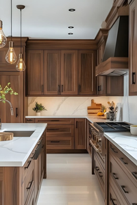 Time Home Furniture Classical American <strong>Antique</strong> Design MDF Eco-Friendly Modular Kitchen Cabinet with Faucet and 5 Year Warranty - Product Image 5