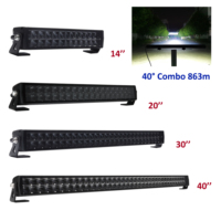BRTLED led feux de voiture double rangée sans vis 12v toit tout-terrain camion barre lumineuse LED 4X4 Combo faisceau tout-terrain led conduite lumière blanche