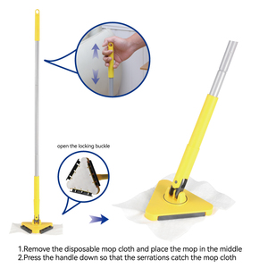 Vadrouille sale jetable sans contact <span class=keywords><strong>pour</strong></span> laver les murs tampons jetables plinthes nettoyage de <span class=keywords><strong>plafond</strong></span> nettoyage ménager manche trop long - Product Image 3
