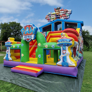 Thương mại <span class=keywords><strong>Inflatable</strong></span> tuần tra thư bị trả lại Nhà trượt Combo trẻ em <span class=keywords><strong>Inflatable</strong></span> Bouncer Dog Paw khô trượt nhảy <span class=keywords><strong>bouncy</strong></span> lâu đài sân chơi - Product Image 4