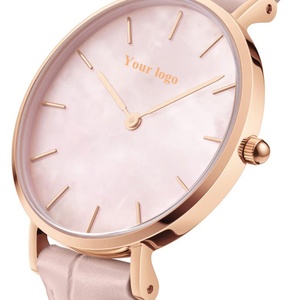 Relojes de Lujo para Mujer, Regalo de Navidad, Esfera Pequeña, Esfera Rosa de Madreperla, Reloj con Correa, Relojes de Pulsera para Mujer - Product Image 2