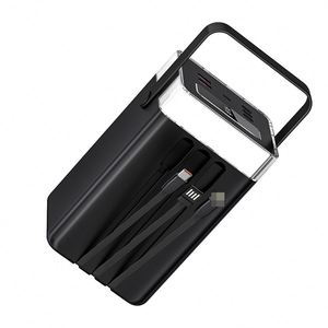 Big Capacity 100000Mah Li-Polymer Battery Dual Fast Charging PD22.5W 3.0 Ultra Slim Power Bank Type-C Led Display Black White - Product Image 2