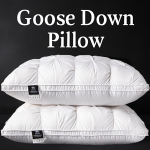 Wholesale Luxury 100% Cotton Goose Down <strong>Pillow</strong> Certificated <strong>Soft</strong> Down Feather <strong>Pillow</strong> for All Ages - Product Image 2