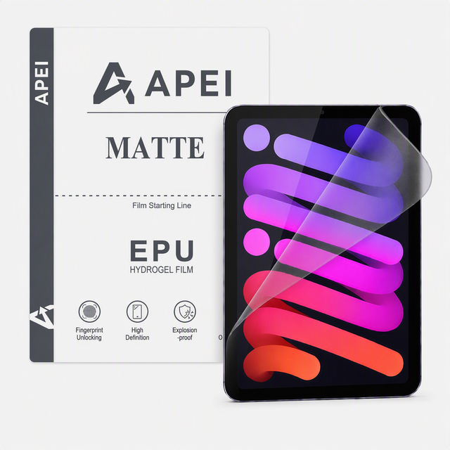 235*325mm 3D Curved Soft TPU/EPU Anti-Glare Matte Privacy Anti-Fingerprint Screen Protector for Ipad/Tablet PC HD Hydrogel Film
