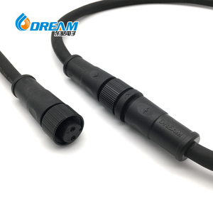 Connecteur de câblage étanche M16 <span class=keywords><strong>2</strong></span> 3 4 5 6 8 broches P68 à verrouillage par pression avec boîtier PA66 pour éclairage LED et câblage extérieur - Product Image 3