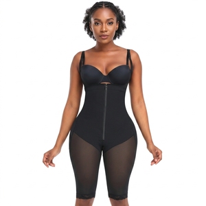 Faja Moldeadora de Talla Grande con Cremallera y Malla, Ajuste Ceñido, Levantamiento Abdominal y de Cadera, Capa Interior Delgada - Product Image 1