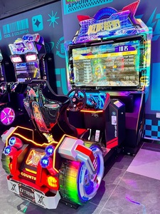 Đồng tiền hoạt động độ nét cao LCD <span class=keywords><strong>Simulator</strong></span> Racing video Arcade lái xe máy giải trí thích hợp cho các trung tâm giải trí - Product Image 3