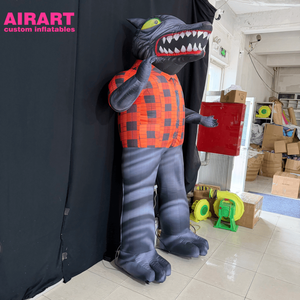 Disfraz Inflable Gigante de <span class=keywords><strong>Lobo</strong></span> de Dibujos Animados, Personaje de <span class=keywords><strong>Hombre</strong></span> <span class=keywords><strong>Lobo</strong></span> Personalizado, Accesorio Inflable para Decoración de Escenarios y Fiestas - Product Image 3