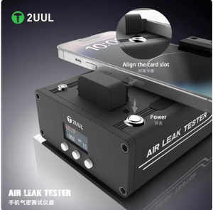 Probador de fugas de aire 2UUL AT01, tamaño de la <span class=keywords><strong>palma</strong></span> con almohadilla protectora de silicona para reparación de detección de rendimiento impermeable de estanqueidad del teléfono - Product Image 3