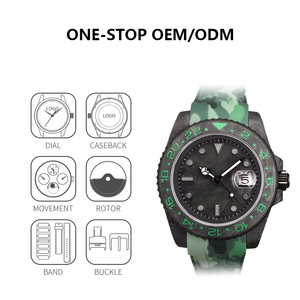 Reloj <span class=keywords><strong>de</strong></span> Fibra <span class=keywords><strong>de</strong></span> Carbono para Hombre, con Correa <span class=keywords><strong>de</strong></span> Negocios OEM, Caja Exquisita, Mecanismo Automático <span class=keywords><strong>de</strong></span> <span class=keywords><strong>Cuerda</strong></span> Automática - Product Image 4