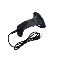 Lecteur de codes-barres 2D filaire portable EVAWGIB QR et PDF CMOS Lecteur de codes-barres léger Lecteur de codes-barres rouge noir Celulares USB
