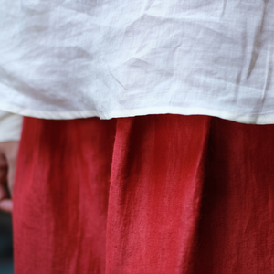 High Quality 50% Silk & 50% Linen Casual Breathable Mid Waist Flat Front Loose Design Wide Leg <b>Pants</b> - Product Image 1