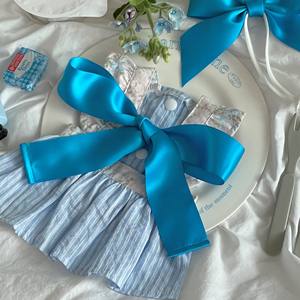 Vêtements pour chiens ZHONGYA : Robe coréenne mignonne à carreaux rouges avec broderie, collection printemps, best-seller - Product Image 5