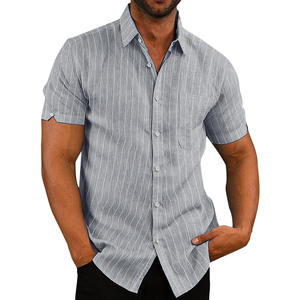 Maglietta Estiva da Uomo con Collo a Polo e Maniche Corte con Bottoni, Abbigliamento Maschile Streetwear, Taglie <span class=keywords><strong>M</strong></span>-3XL - Product Image 3