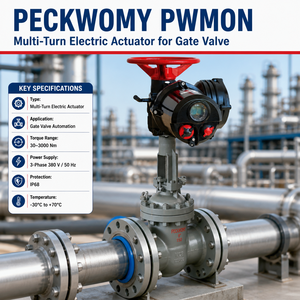 โมดบัส ฮาร์ท ไอพี68 ชุดแอคชูเอเตอร์อุตสาหกรรมแบบมัลติเทิร์น ซีรีส์ PWMON Peckwomy - Product Image 1