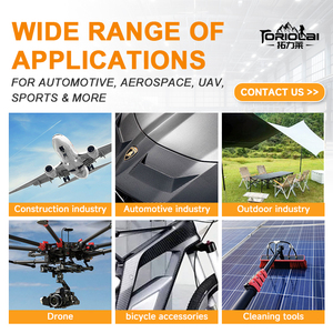 Tuolilai tùy chỉnh Cột cờ nhiệm vụ nặng nề khóa sợi carbon que nối dài sợi carbon ống làm sạch que - Product Image 5