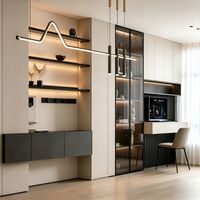 Juego de Comedor de Madera Sólida de Lujo para Hotel, con Cajones de Gran Capacidad, Ecológico, Multifuncional y Personalizable