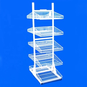 Heavy Duty Tầng Thường Vụ Đúp Sides Dây Kim Loại Điều Chỉnh Kệ Hiển Thị Giá Cho Cửa Hàng Bán Lẻ Lưu Trữ - Product Image 1