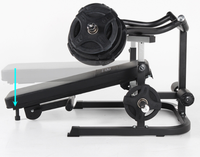Banc de musculation pliable en acier pour usage commercial, idéal pour les exercices de sit-up