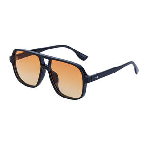 Gafas de Sol Retro de Doble Puente para Hombre XH-3452, Protección UV400, Montura de PC, Lentes Clase 2, Protección Solar, para Conducir, Viajar, Moda - Product Image 2