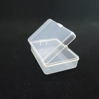 Boîte de rangement en plastique PP transparente de petite taille, directement de l'usine, matériaux recyclés, design portable, certifiée ISO9001, 8,8x6,5x2,8 cm