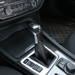Pour <span class=keywords><strong>BMW</strong></span> Série 1 et Série <span class=keywords><strong>2</strong></span> 2016-2019, couvre-levier de vitesses en fibre de carbone authentique et modification intérieure du levier de vitesses pour <span class=keywords><strong>BMW</strong></span> F30 - Product Image 6