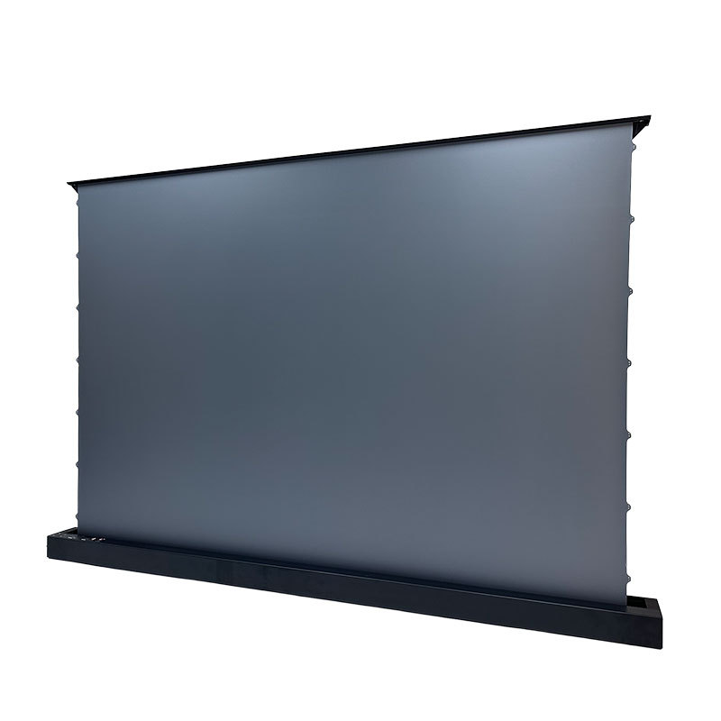 <strong>2026</strong> Black Crystal ALR Electric <strong>100</strong>-<strong>Inch</strong> Projection Screen Motorized Tab Tension Rising Floor Screen Home Use 16:9 Portable