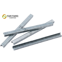 Yanyang 7110 agrafes de meubles d'ameublement 7112 acier à faible teneur en carbone 7108 fil fin industriel galvanisé canapé agrafes broches