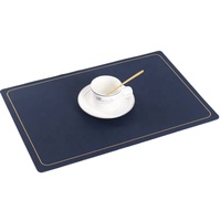 Napperons décoratifs en cuir PU rectangle avec impression personnalisée pour restaurants, napperons avec logo, tapis de table en faux cuir