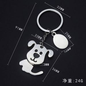 Shake Head Dog Cat Keychain Pet Pug Dog Bone <b>Blank</b> Metal Key Chain Custom DIY Great Gift for a Dog Lover Keyring Puppy Key <b>Ring</b> - Product Image 5