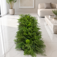 Décoration de jardin, buis artificiel, décoration de jardin vertical, verdure artificielle suspendue en plastique, panneaux muraux en herbe artificielle, plante