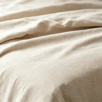 Parure de lit de luxe 100 % lin français tissé, unie, douce et écologique, taille FLORIDA KING, housse de couette, drap et taies d'oreiller, toutes saisons, pour usage domestique