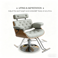 Chaises de salon de coiffure de luxe modernes, réglables en hauteur, avec pompe hydraulique robuste, mobilier commercial, base de siège en PU