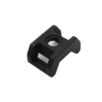 Fabrication en usine Fixation Clips de câble Montage en gros Bloc de reliure universel en nylon noir pour attaches