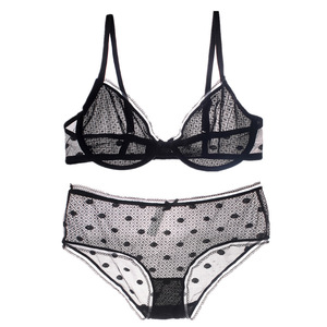 All'ingrosso da donna in due pezzi Sexy trasparente in pizzo trasparente trasparente trasparente trasparente trasparente trasparente trasparente con Bikini <span class=keywords><strong>Set</strong></span> di mutandine - Product Image 1