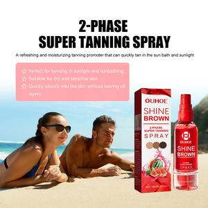 OUHOE Spray <span class=keywords><strong>Autobronceador</strong></span> de 2 Fases, 100% Natural, para Bronceado Rápido al Aire Libre, Hidratante para el Cuidado de la <span class=keywords><strong>Piel</strong></span> - Product Image 4