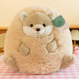 Tissu en peluche lisse avec oreiller brodé réversible Kawaii, compagnon pratique pour dormir - Product Image 5