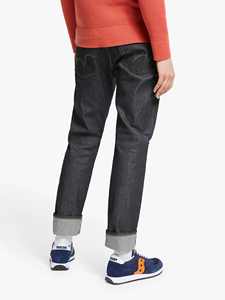 กระเป๋าผ้าเดนิมขนาดกลางของผู้ชายสั่งทำได้ตามต้องการมีซิปแบบปกติเปิดซักสีขาวขนาดพิเศษ - Product Image 3