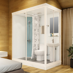 Houses Of 4 Bedrooms Bathrooms Prefab <strong>Vanity</strong> 2 Stories Modular House 2 Bathroom Usa With Bathroom Modular Container Home - Product Image 3