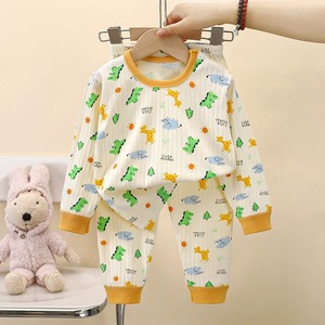 Nuevo Conjunto de Ropa Casual de Algodón para Niños, Manga Larga, Dibujos Animados de Animales y Letras, Pijamas de Otoño para Niños y Niñas - Product Image 5