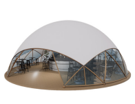 Grand terrain de camping de 10m, 20m, 30m, tente dôme igloo, fête d'événement de luxe en plein air, tente dôme de mariage pour 100 à 500 personnes