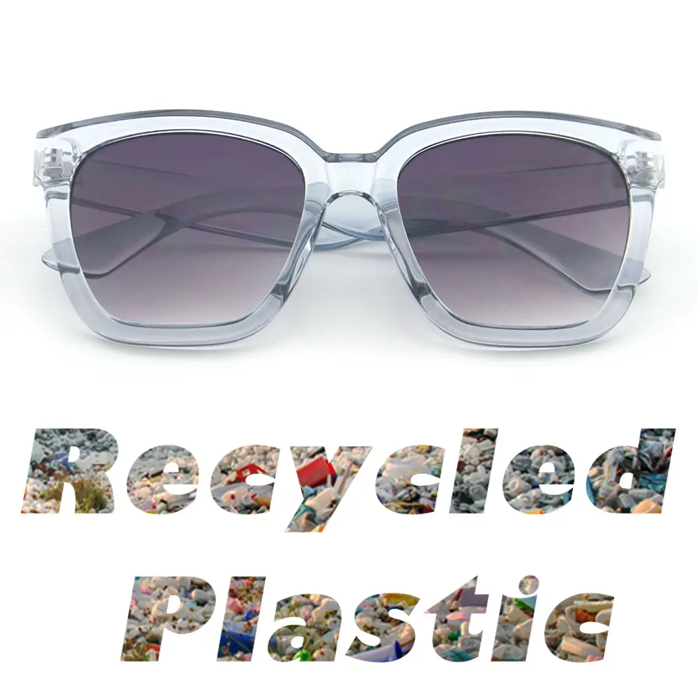 Wholesale Recycled Plastic Sun Glasses RPC Fashion Sunglasses Retro UV400 Unisex Eco Sunglasses 2022