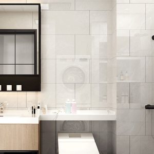 Pegatinas de pared Anticolisión de grano de mármol, azulejos autoadhesivos impermeables a prueba de humedad para dormitorio, sala de estar y baño - Product Image 5