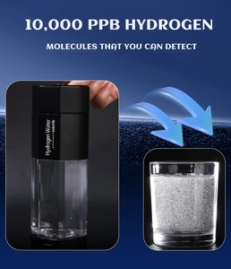 <b>Hydrogen</b> Rich Water Bottle <b>Generator</b> PEM SPE 300ml 5001-10000ppb Stainless Steel Battery Stand Mount Smart Home Use - Product Image 5