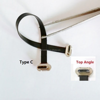Manufacture FPC Ultra Mince FFC USB 3.1 Type C Données Ruban Flexible Câble Plat Coudé à 90 Degrés vers Type C Connecteur Droit Mâle