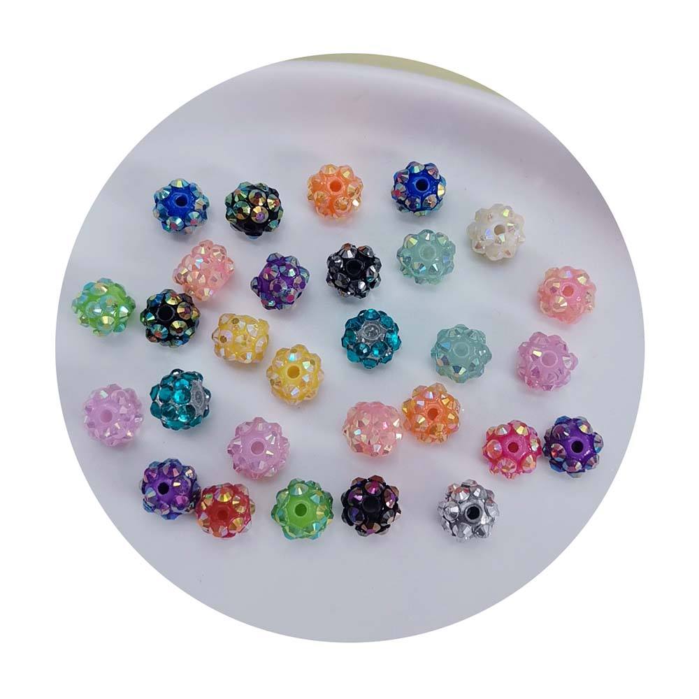 Plastic Snowflake Beads DIY Crafted Christmas Ornaments